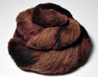 Rotolo di cannella bruciato - Cashmere / Filato di pizzo fine di seta - CaSi Fluff - Filato tinto a mano - handgefärbte Wolle - DyeForYarn