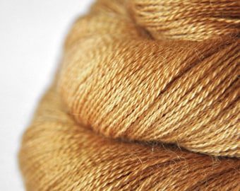 Too hard butter cookie - Baby Alpaca / Silk Lace Yarn - Hand Dyed Yarn - Wolle handgefärbt - DyeForYarn