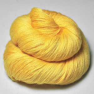 Sunny summer day - Baby Alpaca / Silk Lace Yarn - Hand Dyed Yarn - Wolle handgefärbt - DyeForYarn