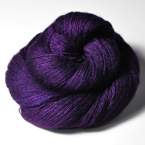 Poisoned by love Merino / Silk / Yak Lace Yarn MerSiYak Hand Dyed Yarn Wolle handgefärbt DyeForYarn image 1