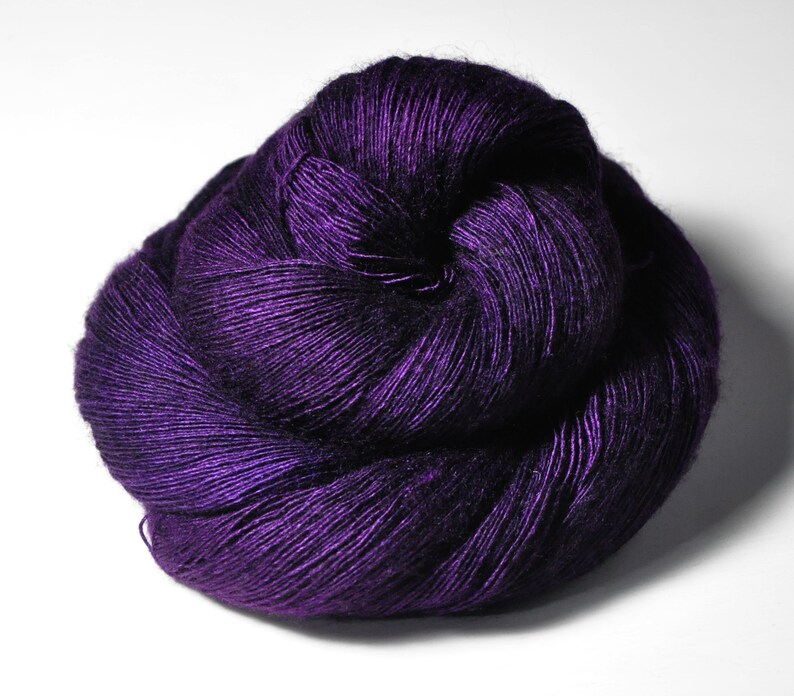 Poisoned by love Merino / Silk / Yak Lace Yarn MerSiYak Hand Dyed Yarn Wolle handgefärbt DyeForYarn image 1