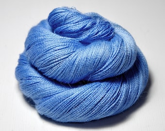 Bleached sky OOAK - Baby Alpaca / Silk Lace Yarn - Hand Dyed Yarn - Wolle handgefärbt - DyeForYarn