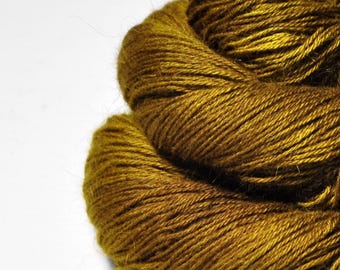Powdered ochre - Angora Lace Yarn by DyeForYarn - cruelty-free and limited - color: brown