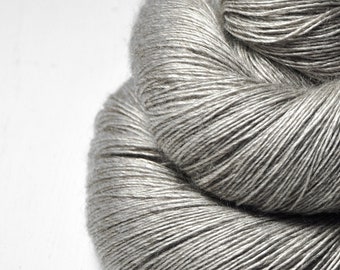 Ghost - natural undyed Merino / Silk / Yak Lace Yarn - MerSiYak - Hand Dyed Yarn - Wolle ungefärbt - DyeForYarn