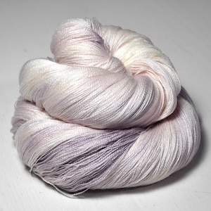 Rotten blueberry vanilla ice cream - Merino / Silk Cobweb Yarn - Hand Dyed Yarn - handgefärbte Wolle - DyeForYarn