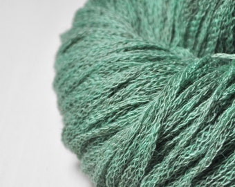 Stormy green sea - Merino / Alpaca / Yak DK Yarn  - Hand Dyed Yarn - Wolle handgefärbt - DyeForYarn