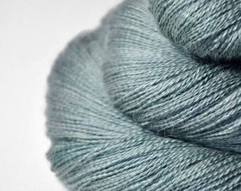 Rain in a graveyard - Baby Alpaca / Silk Lace Yarn - Hand Dyed Yarn - Wolle handgefärbt - DyeForYarn