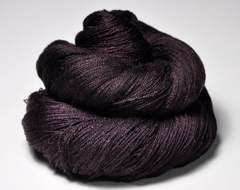 Spilled fruit of the forest sauce OOAK - Merino / Silk Cobweb Yarn - Hand Dyed Yarn - handgefärbte Wolle - DyeForYarn