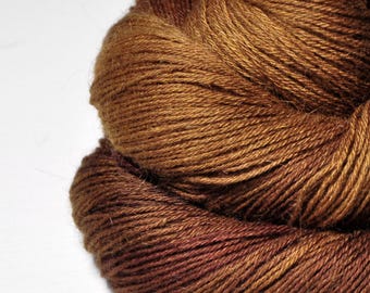Spilt cinnamon powder - Angora Lace Yarn by DyeForYarn - cruelty-free and limited - color: brown