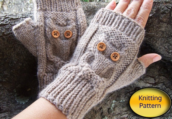 Owl Knit Fingerless Mittens Pdf Pattern Owl Cable Knit Fingerless Gloves Pdf Pattern Owl Knit Fingerless Mittens Pdf Pattern Owl Cable Knit Fingerless Gloves Pdf Pattern