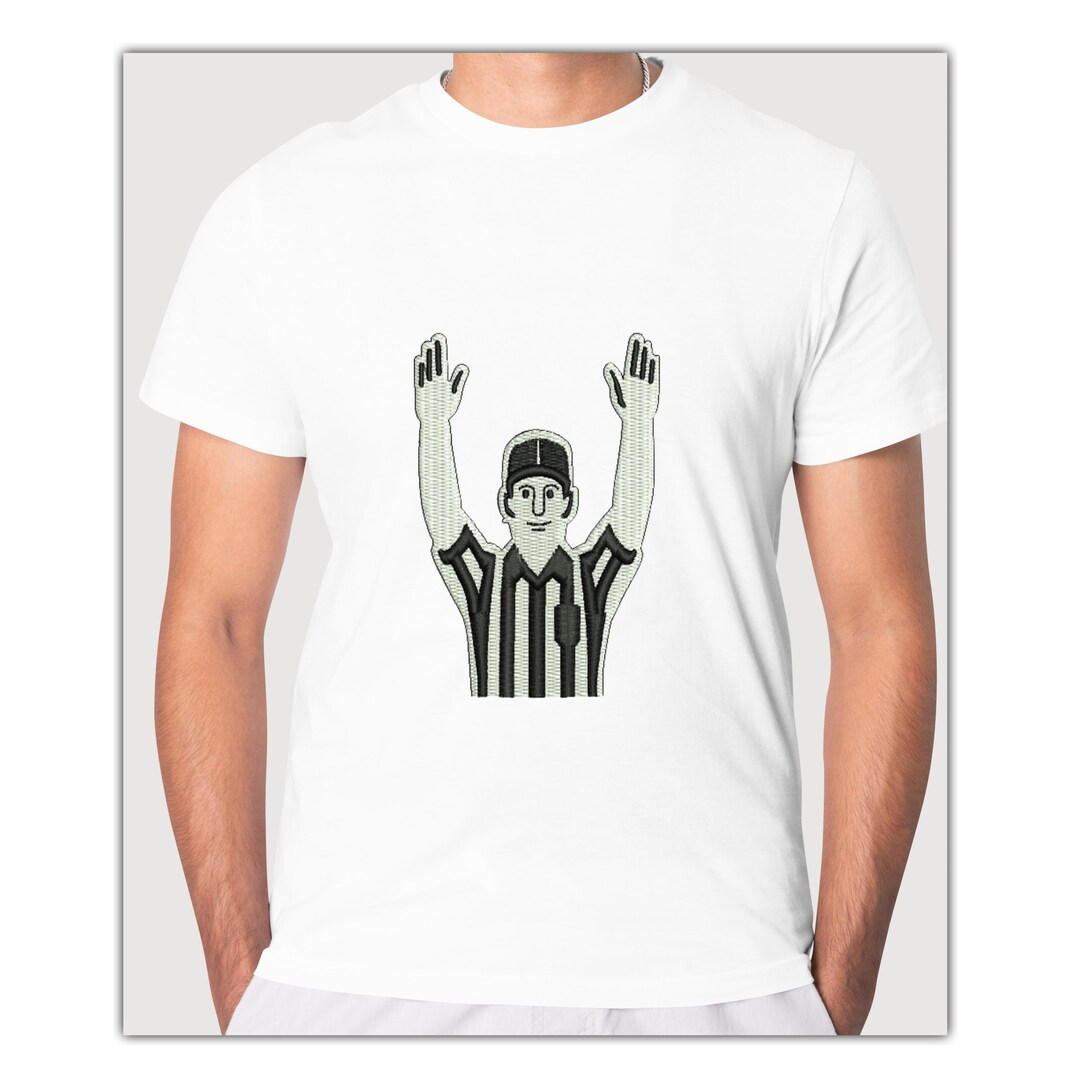 Referee Touchdown Embroidery Design: Sports Patch (digital Download) - Etsy