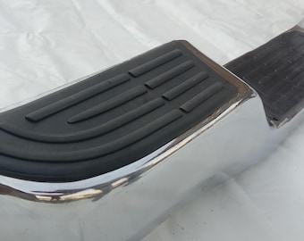 Parachoques trasero escalonado para camioneta Toyota 1989-1995 / Compatible con 4x4 LN106 / Kit completo con soportes / Parachoques trasero de acero cromado