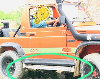 Panel lateral delantero del reposapiés del Suzuki Samurai / Reparación de óxido del panel de protección del piso del Jimny Sierra / Panel de metal para el reposapiés del piso del Jimny Sierra