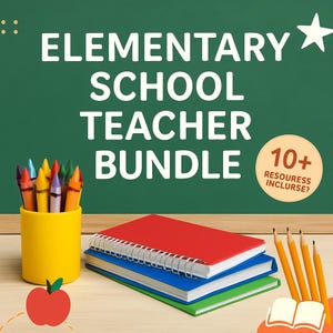 Elementary Teacher Bundle | Classroom Management Resources | Printable Lesson Plans | Back to School Kit | First Grade Activities | Instant