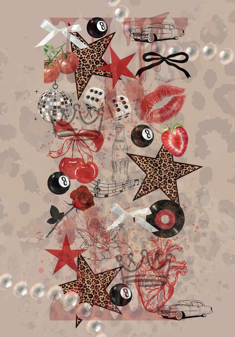 Cherry Riot Case Cherry Riot - Retro Glam Aesthetic Wallpaper - Etsy
