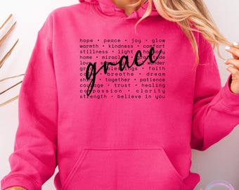 Grace Shirt, Minimalist Sweatshirt for Women, Comfort Colors Tee, Inspirational Outfit Top