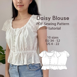 Blouse En Mousseline De Soie Avec Manches à Volants – DAISYSILK