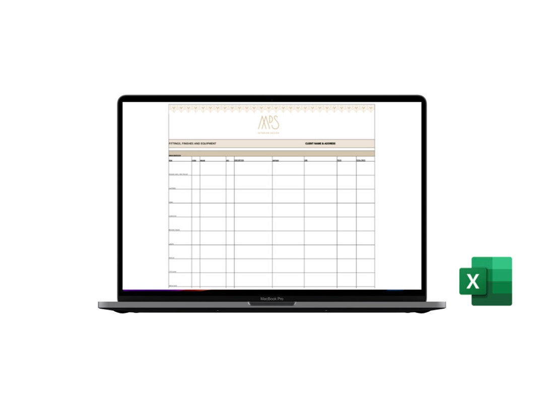 FF&E Schedule Template CUSTOMISABLE Fittings, Fixtures Equipment FF&E Schedule Template CUSTOMISABLE Fittings, Fixtures Equipment