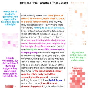 Jekyll and Hyde GCSE Analysis - Chapter 1 Hyde