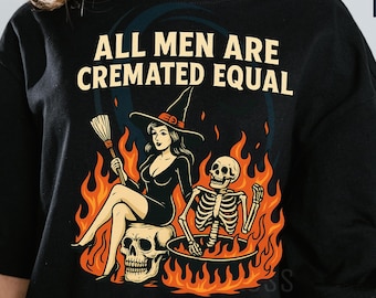 Feminist Witch Halloween PNG: Funny Spooky Girl Shirt Design (Digital Download)