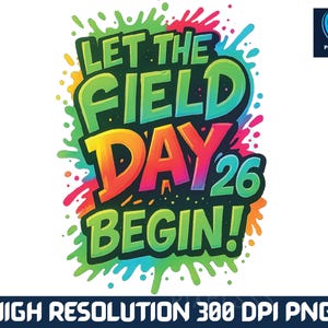 Fun Field Day 2025 kids school event shirt design for boys and girls first grade