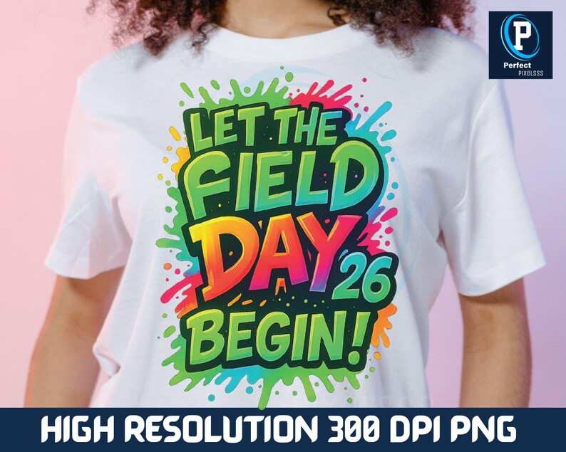Elementary Field Day 2025 teacher and student matching shirt graphic PNG file