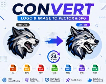 Photo to SVG, Images to SVG, Photo to Vector, Image to Vector, Custom Cutting File, Logo to Vector, Convert to SVG, Logo Conversion,