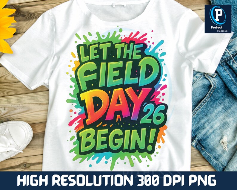 Printable first grade Field Day design PNG for custom class shirts and gifts