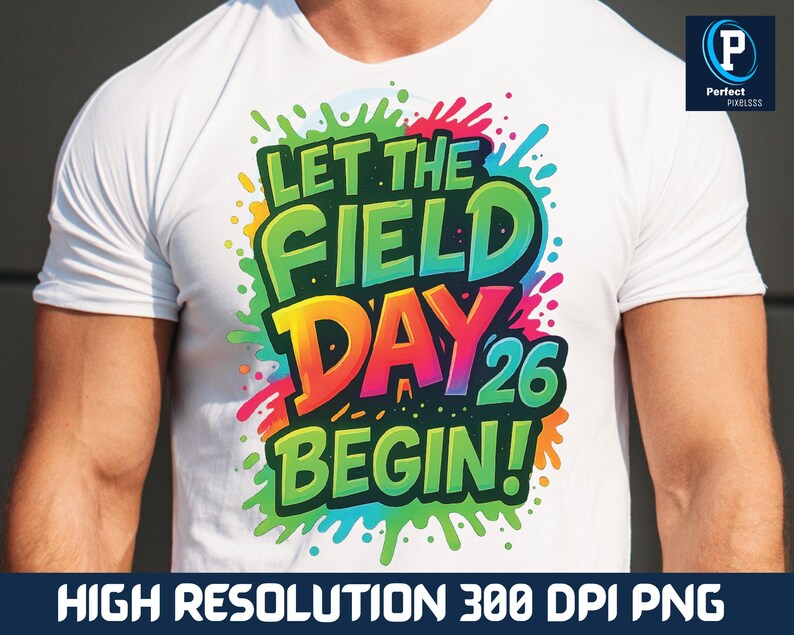 First Grade Field Day 2025 PNG colorful school event shirt design for kids and teachers