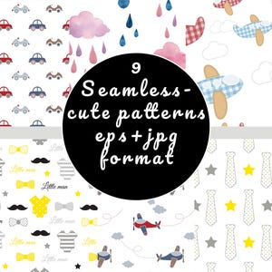 Seamless Cute Texture Pack - 9 High-Resolution Textures