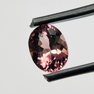 Pink Tourmaline Gemstone: 2.12 Ct Oval Faceted Stone for Jewelry