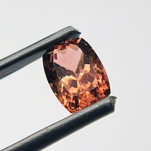 Bi-Color Tourmaline Cushion Cut- 9.2x6.7mm loose bio tourmaline Gemstone- Handmade natural tourmaline Jewelry Ring, Pendant, Making Gift