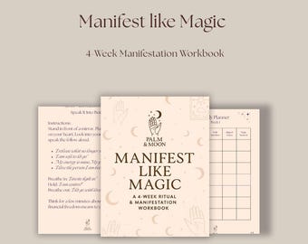 Manifestation Workbook: Rituals, Spells, Affirmations (PDF Download A4 Size 60+ Pages)