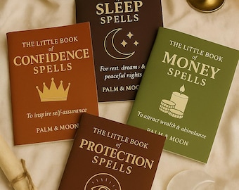 Paquete de revistas de hechizos imprimibles: Sueño, confianza, dinero y protección (descarga digital)