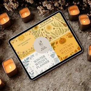 Seasonal Witch Planner Bundle: Spells, Rituals, Recipes (PDF Download)