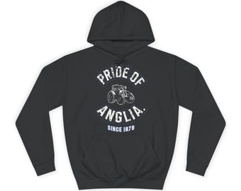 Stolz von Anglia Hoodie | Blauer Traktor Erbs Hoodie | Suffolk Fussball Fan Kapuzen | Seit 1878 Design