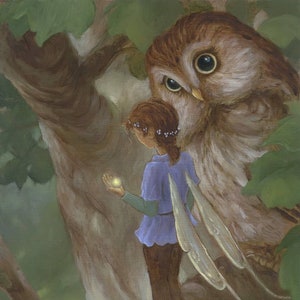 Let it Shine Fairy and Owl 8.5x11 Signed Print