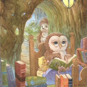 An Owl's Tale 8.5x11 Signed Print