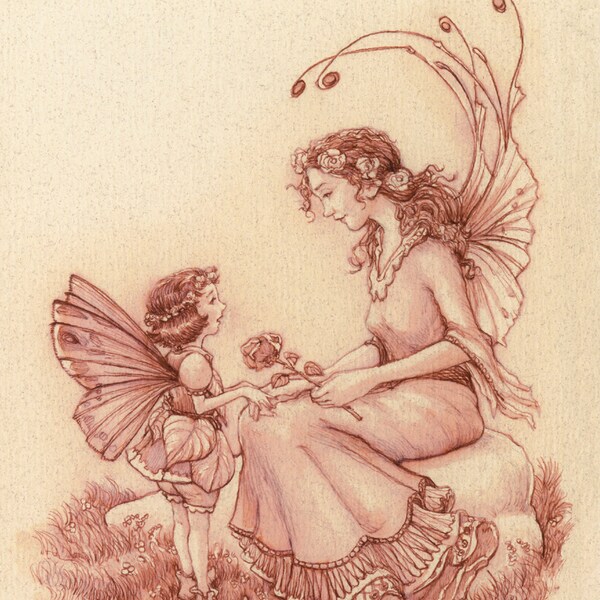 Gift of the Rose Fairies 8.5x11 Signed Print