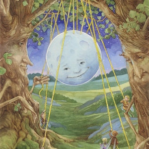 Hanging the Moon Fairies Signed 8.5x11 Print