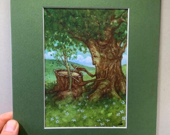 A New Beginning 5x7 signierter Druck mit 8x10 Passepartout als Geschenk inbegriffen