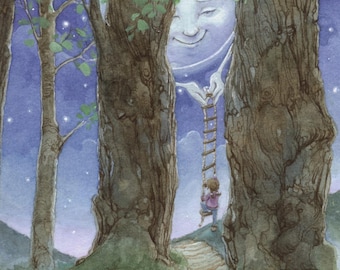 I Love You to the Moon and Back Signed 5x7 Print