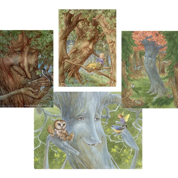 Tree Friends signed Print Set of 4 Collection