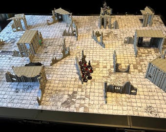 Juego de escenografía magnetizada para juegos de guerra "Ruinas de la Perdición" (tabla completa).