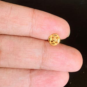 22k Gold Nose Pin - Solid Gold Nose pin - Nose Piercing stud - Solid Gold Nose Stud - Indian Nose Stud - Rajasthani Gold Nose Stud