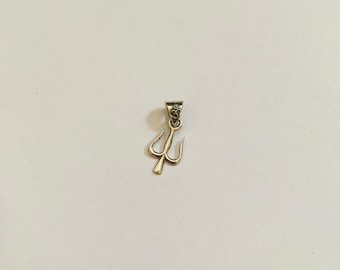 Silver OM God Pendant-Shiva Trishul Pendant-Spiritual Pendant-Sterling Silver Pendant-lord Shiva Trishul Pendant-healing Pendant