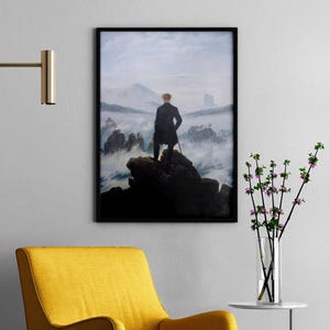 Wanderer Above the Sea of Fog Print: Caspar David Friedrich Painting (Digital Download)