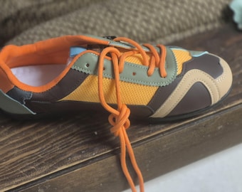 Unieke patchwork streetwear-sneakers | Kleurrijke veelkleurige wandelschoenen | Urban Techwear Aesthetic-sneakers | Casual schoen voor heren en dames
