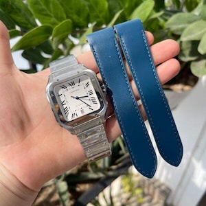 Cartier Santos White Dial Watch Come With Box- Tag- Papers 40MM