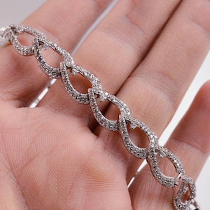 Zirkonia Armband für Frauen | 925er Silber-elegantes Geschenk
